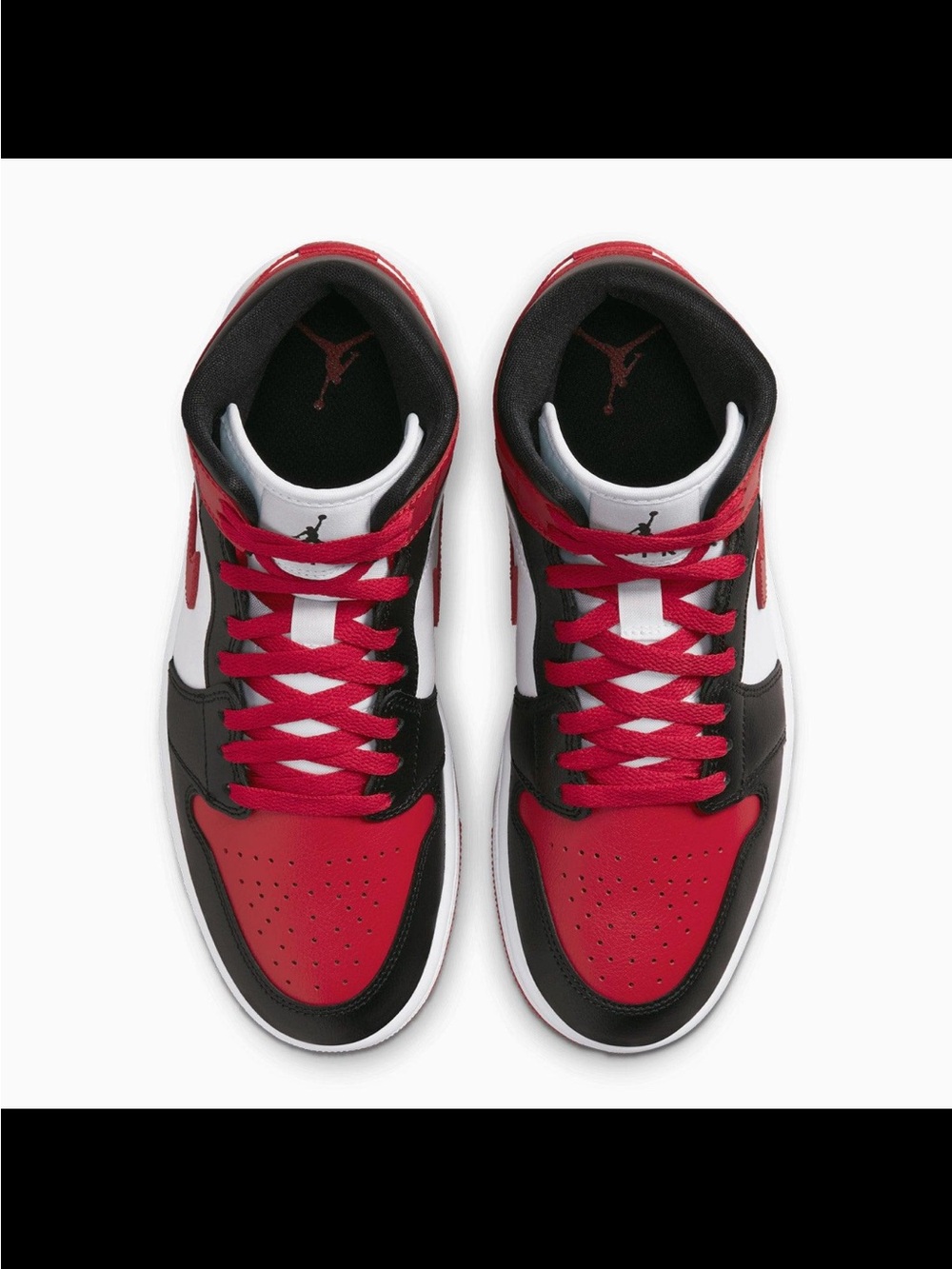 Jordan Women’s High-Top Sneakers in Red, Black & White